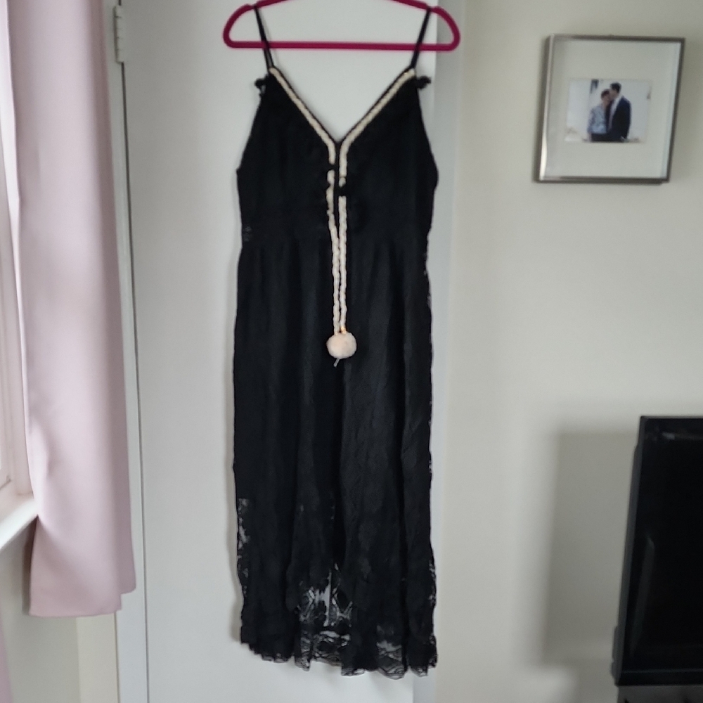 Cupshe Black Spaghetti Strap Midi Dress